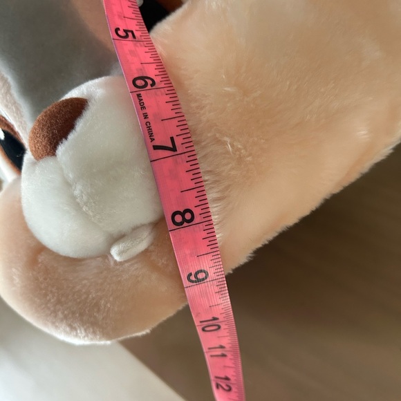 Disney Store Thumper Plush Easter Basket Bunny Ears Yellow Checkered Lined - Picture 6 of 7